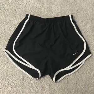 Nike Dri-Fit shorts (lined), size XS (0-2) color black with white detail
